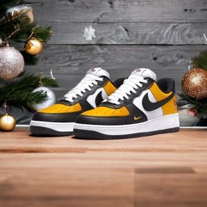 Nike Air Force 1 LV8 Jersey Mesh Gold Black White Men's Size 11.5 DQ7775-700